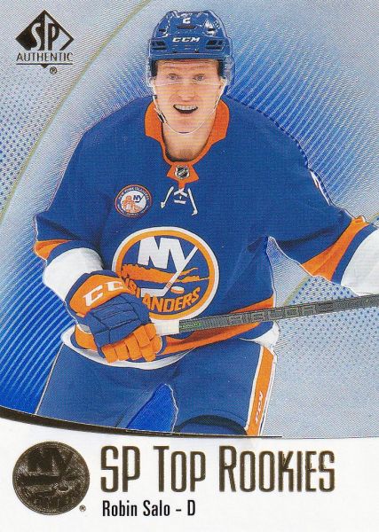 insert RC karta ROBIN SALO 21-22 SP Authentic SP Top Rookies Blue číslo TR-43